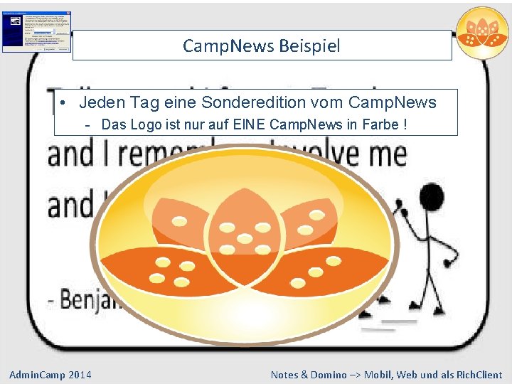 Camp. News Beispiel • Jeden Tag eine Sonderedition vom Camp. News - Das Logo