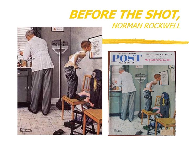BEFORE THE SHOT, NORMAN ROCKWELL 