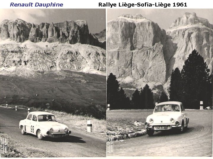 Renault Dauphine Rallye Liège-Sofia-Liège 1961 