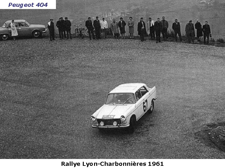 Peugeot 404 Rallye Lyon-Charbonnières 1961 