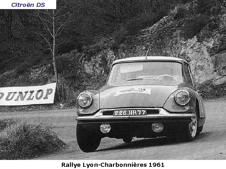 Citroën DS Rallye Lyon-Charbonnières 1961 