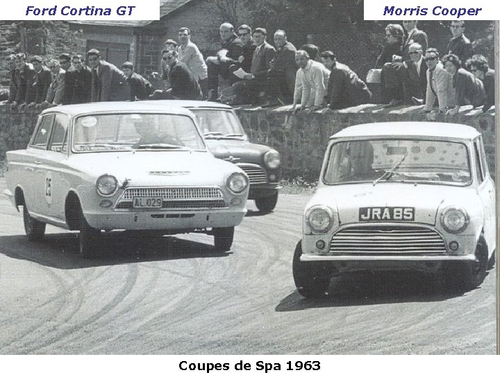 Ford Cortina GT Morris Cooper Coupes de Spa 1963 
