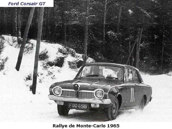 Ford Corsair GT Rallye de Monte-Carlo 1965 