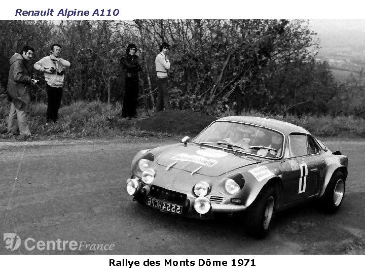 Renault Alpine A 110 Rallye des Monts Dôme 1971 