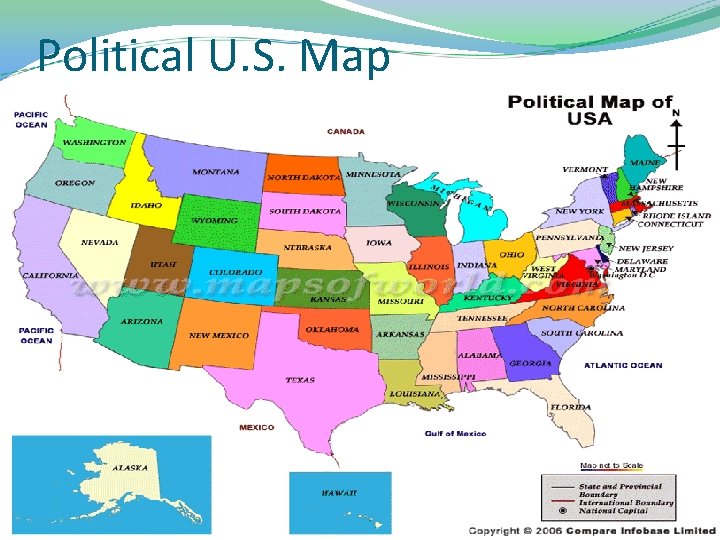 Political U. S. Map 