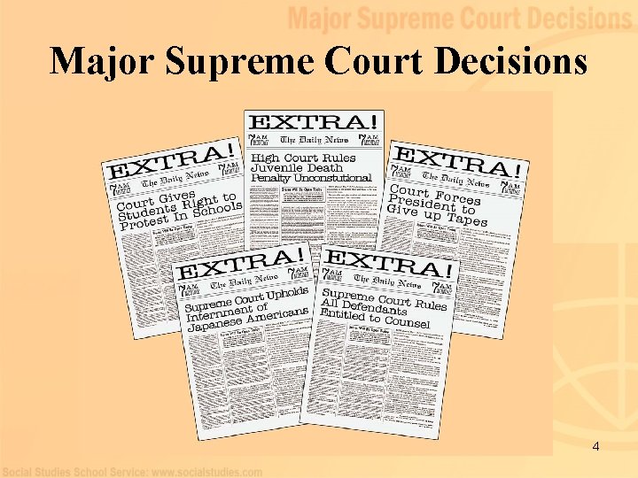 Major Supreme Court Decisions 4 