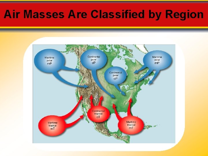 Air Masses Are Classified by Region 