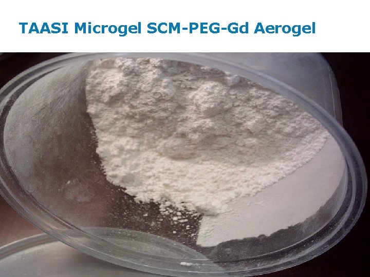 TAASI Microgel SCM-PEG-Gd Aerogel Page 5 
