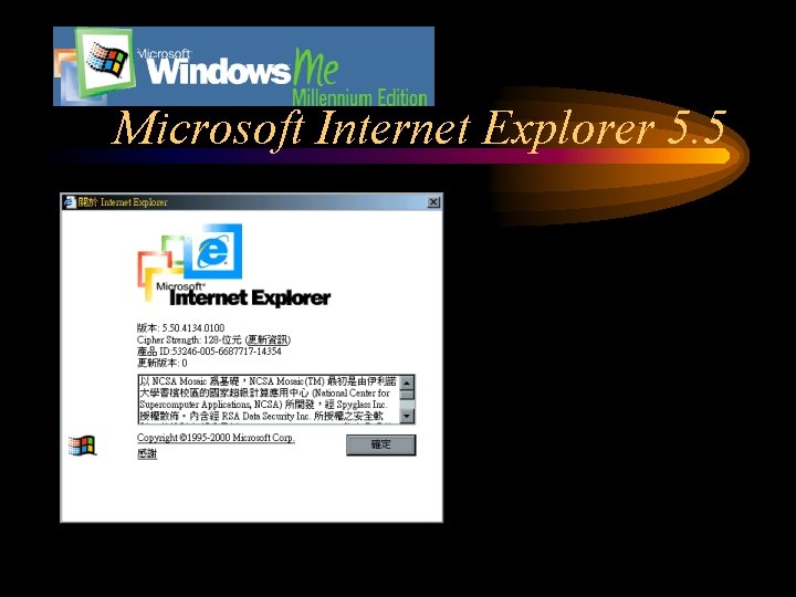 Microsoft Internet Explorer 5. 5 
