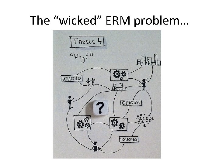 The “wicked” ERM problem… 