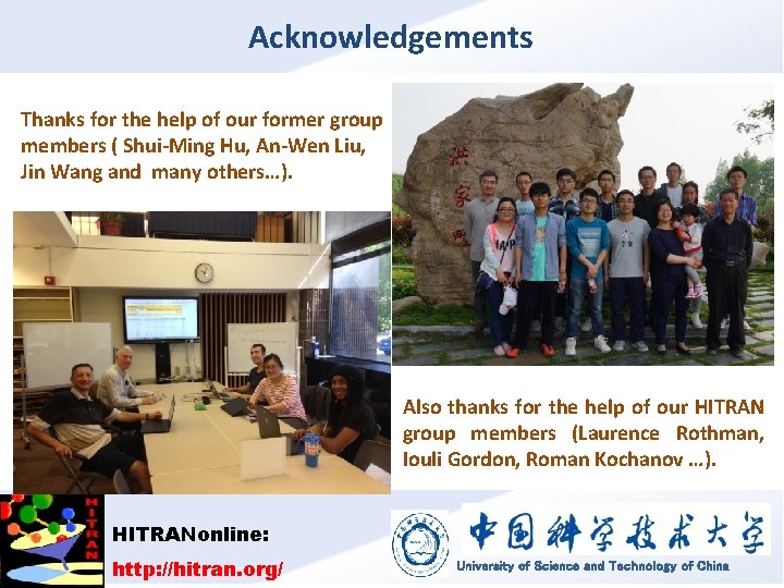 Acknowledgements Thanks for the help of our former group members ( Shui-Ming Hu, An-Wen Acknowledgements Thanks for the help of our former group members ( Shui-Ming Hu, An-Wen