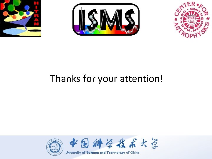 Thanks for your attention! University of Science and Technology of China Thanks for your attention! University of Science and Technology of China
