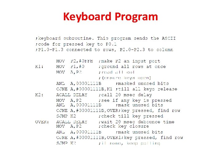 Keyboard Program 