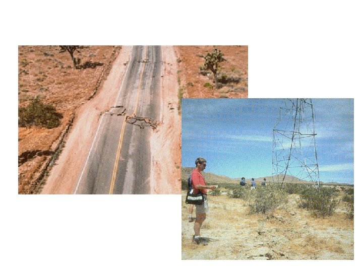 Earthquake Effects - Surface Faulting Landers, CA 1992 