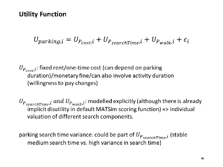 Utility Function 60 Utility Function 60