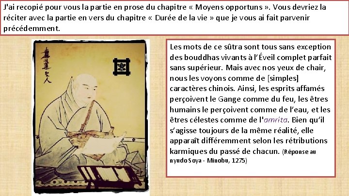 J'ai recopié pour vous la partie en prose du chapitre « Moyens opportuns »