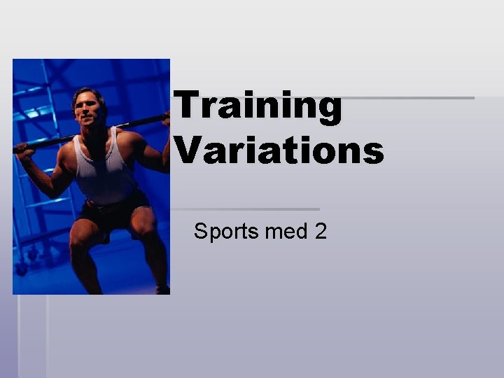 Training Variations Sports med 2 