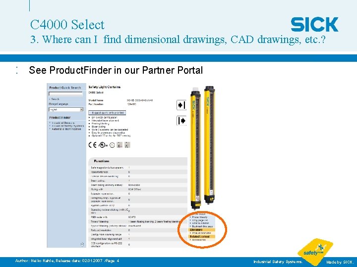 C 4000 Select 3. Where can I find dimensional drawings, CAD drawings, etc. ?