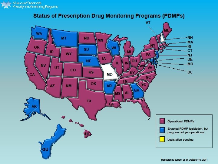 States With Prescription Monitoring Programs Cabinet for Health and Family Services 