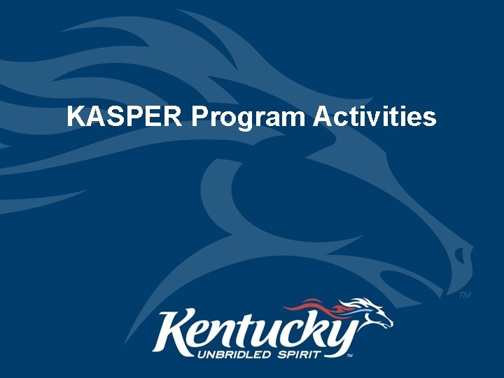 KASPER Program Activities 