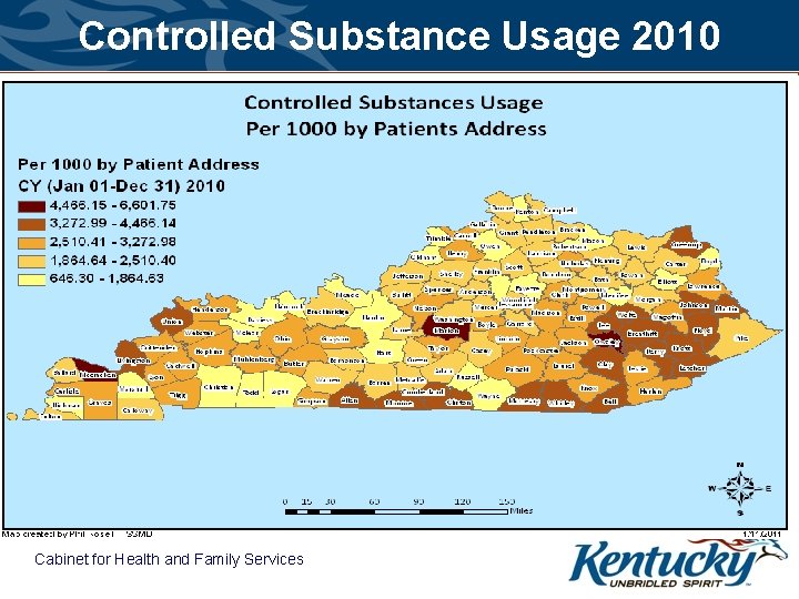 Controlled Substance Usage 2010 Cabinet for Health and Family Services 