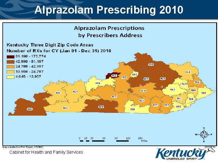 Alprazolam Prescribing 2010 Cabinet for Health and Family Services 