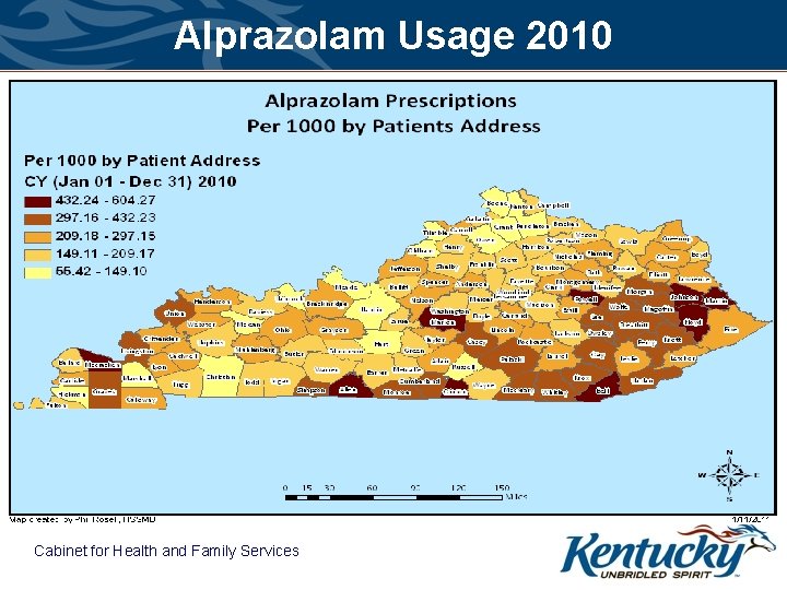 Alprazolam Usage 2010 Cabinet for Health and Family Services 