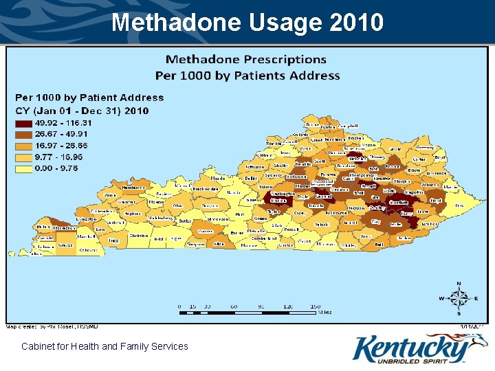 Methadone Usage 2010 Cabinet for Health and Family Services 