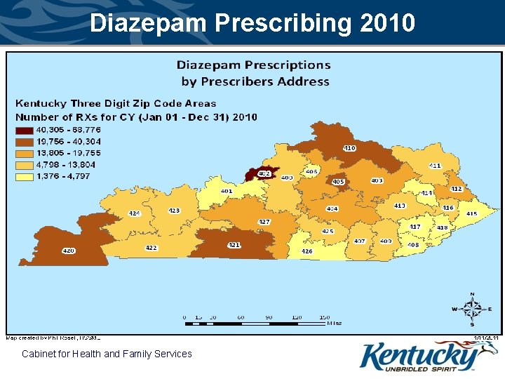 Diazepam Prescribing 2010 Cabinet for Health and Family Services 