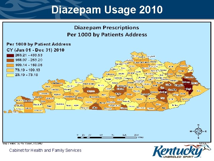 Diazepam Usage 2010 Cabinet for Health and Family Services 
