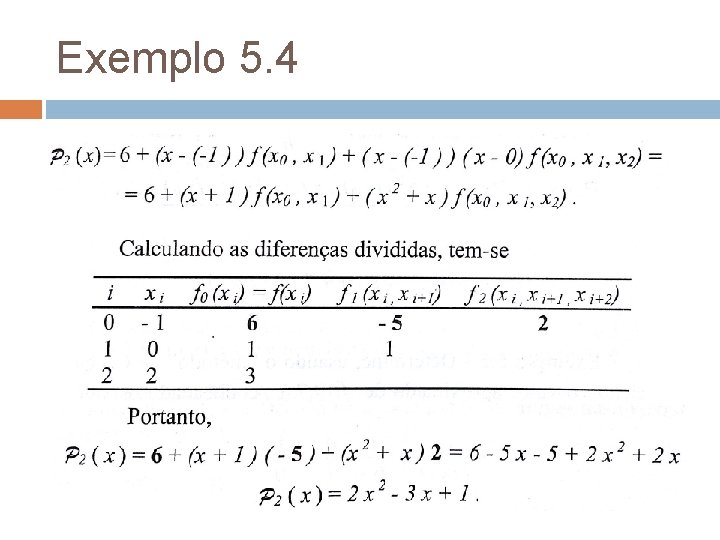 Exemplo 5. 4 