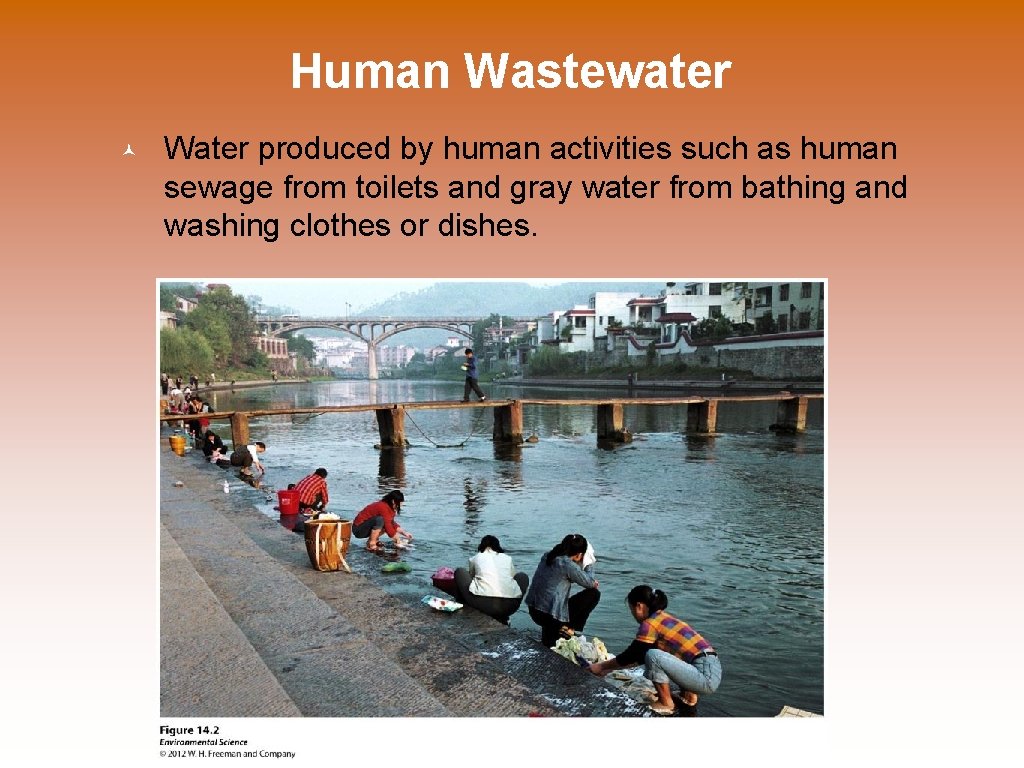 Human Wastewater Water produced by human activities such as human sewage from toilets and