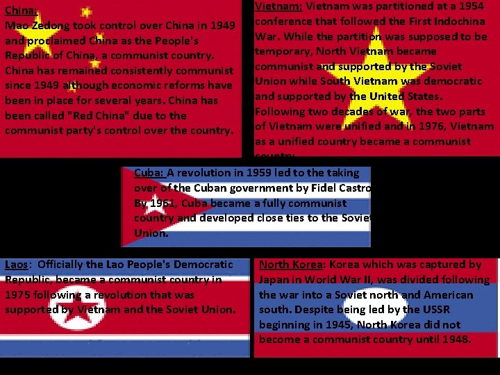 Vietnam: Vietnam was partitioned at a 1954 conference that followed the First Indochina War. Vietnam: Vietnam was partitioned at a 1954 conference that followed the First Indochina War.