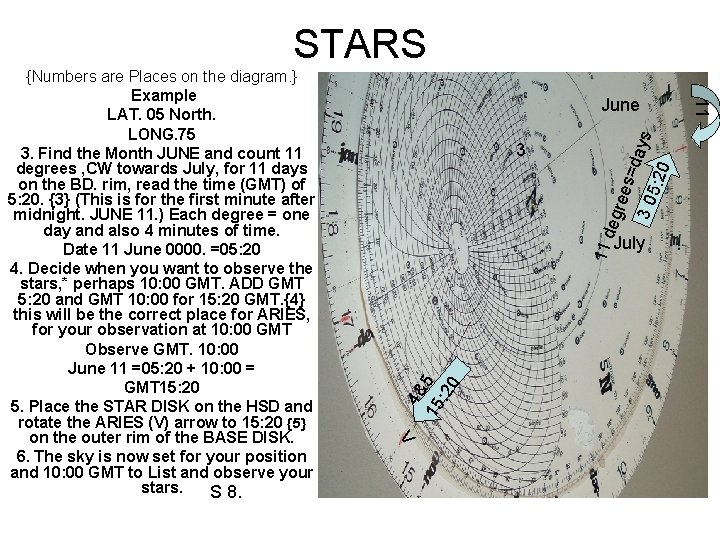 STARS s=d ays 30 5: 2 0 11 d e gree 3 4& 15