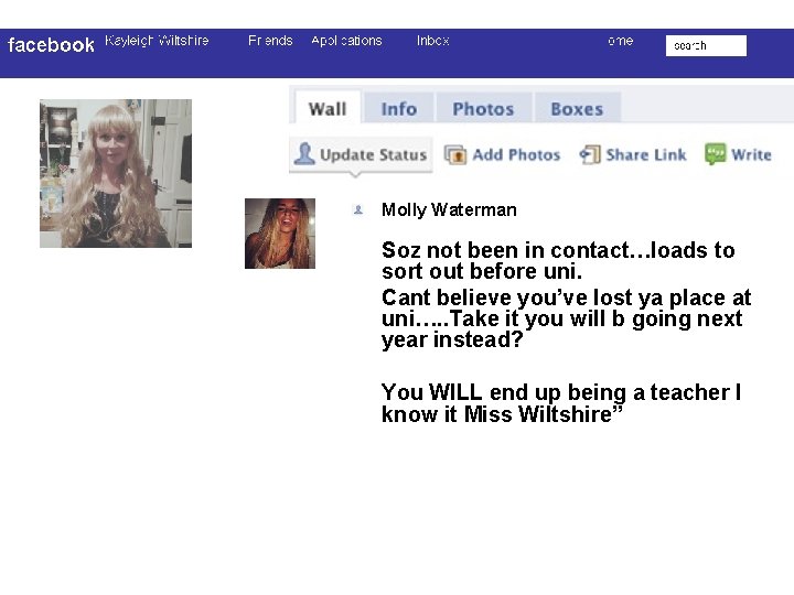 Molly Waterman Soz not been in contact…loads to sort out before uni. Cant believe