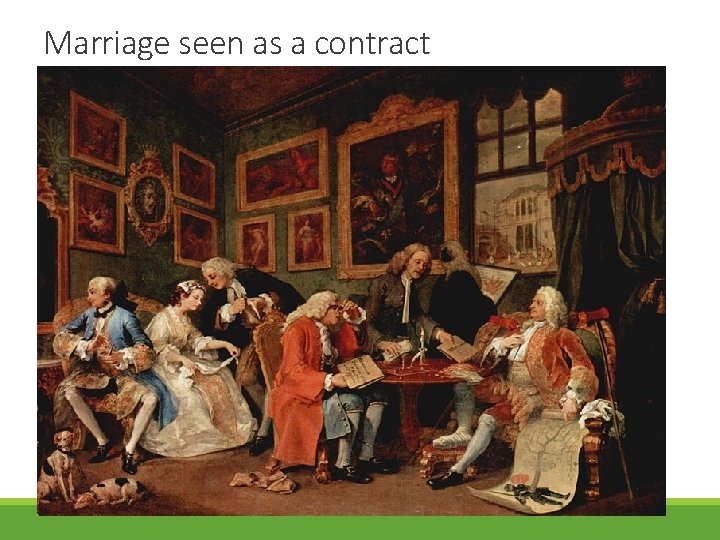 Marriage seen as a contract 
