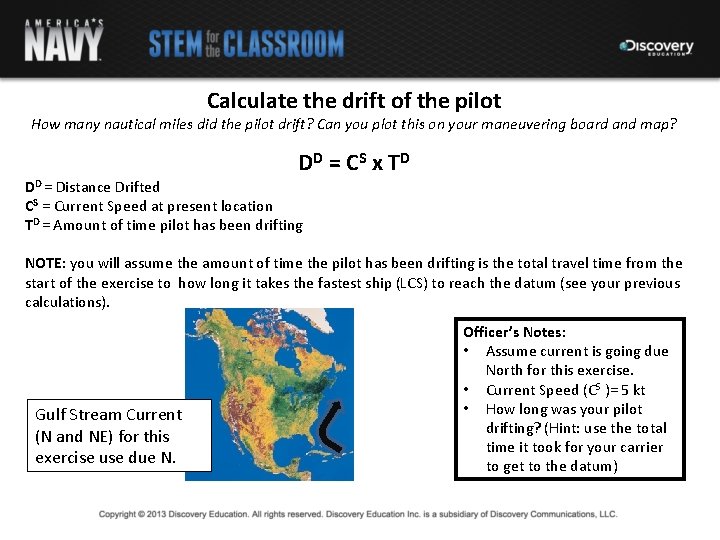 Calculate the drift of the pilot How many nautical miles did the pilot drift?