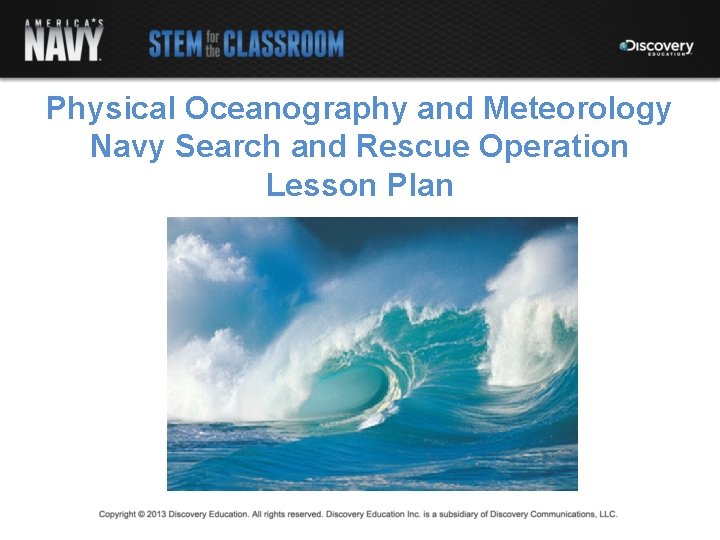Physical Oceanography and Meteorology Navy Search and Rescue Operation Lesson Plan 
