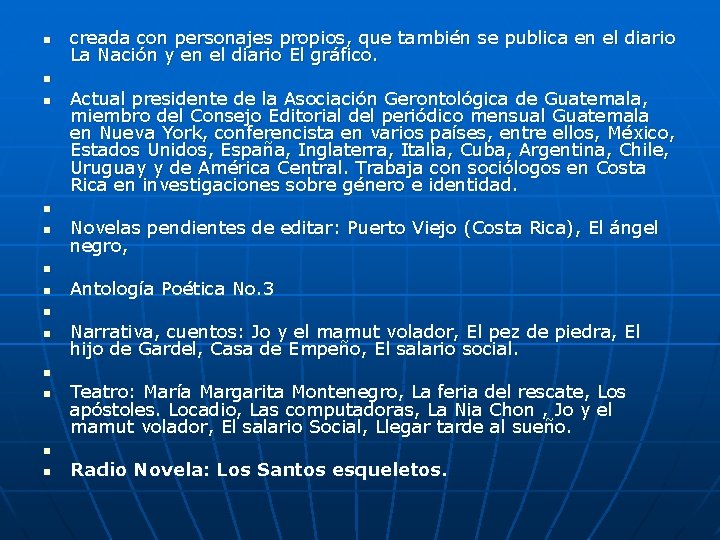 n n n n creada con personajes propios, que también se publica en el