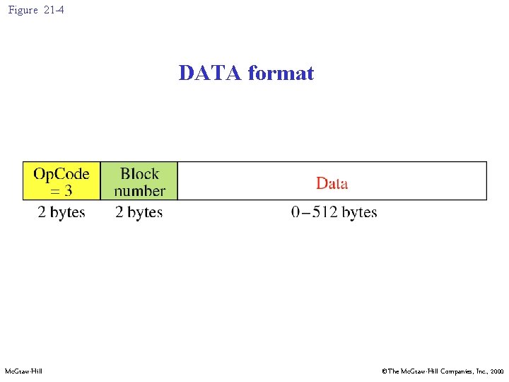 Figure 21 -4 DATA format Mc. Graw-Hill ©The Mc. Graw-Hill Companies, Inc. , 2000