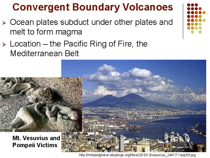 Convergent Boundary Volcanoes Ø Ø Ocean plates subduct under other plates and melt to