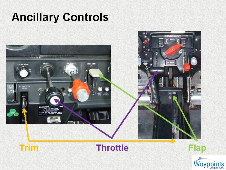 Ancillary Controls Trim Throttle Flap 