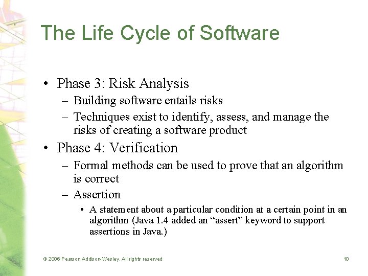 Chapter 2 Principles of Programming Software Engineering 2006