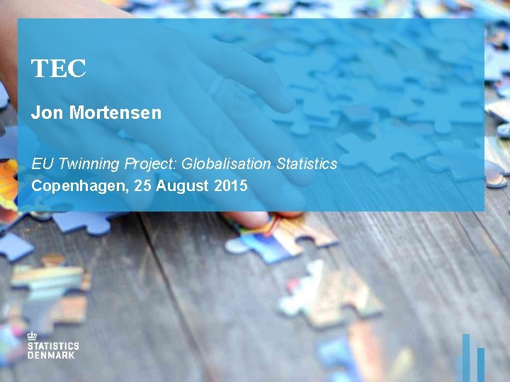 TEC Jon Mortensen EU Twinning Project: Globalisation Statistics Copenhagen, 25 August 2015 