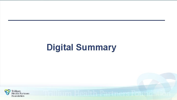 Digital Summary Example Monthly Digital Reporting Date Digital Summary FY 1920