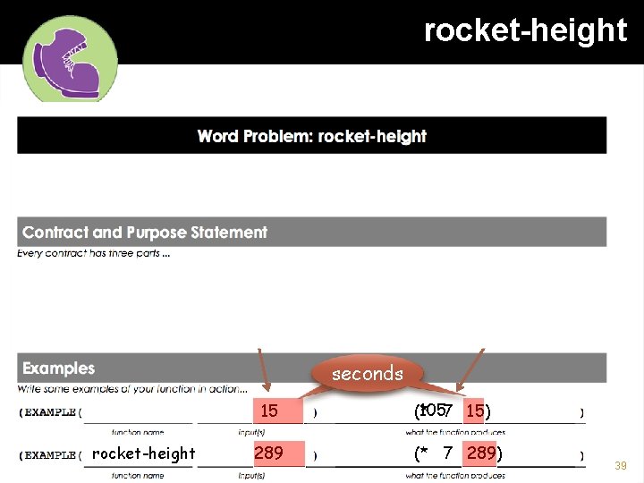 rocket-height Number Given the number of seconds, how high is a rocket, traveling at