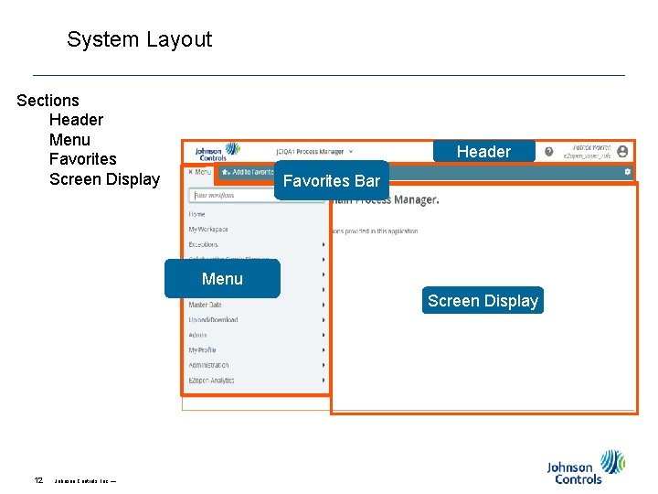 System Layout Sections Header Menu Favorites Screen Display Header Favorites Bar Menu Screen Display System Layout Sections Header Menu Favorites Screen Display Header Favorites Bar Menu Screen Display