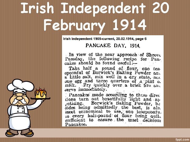 Irish Independent 20 February 1914 