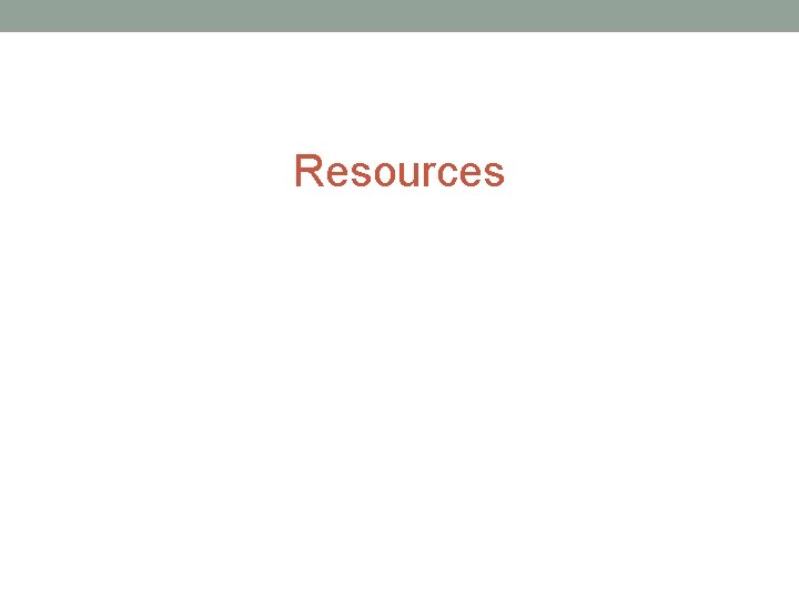 Resources 