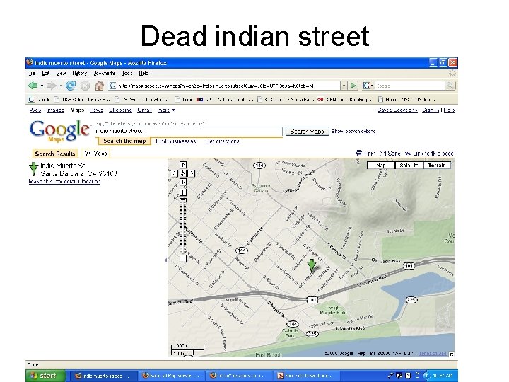 Dead indian street 